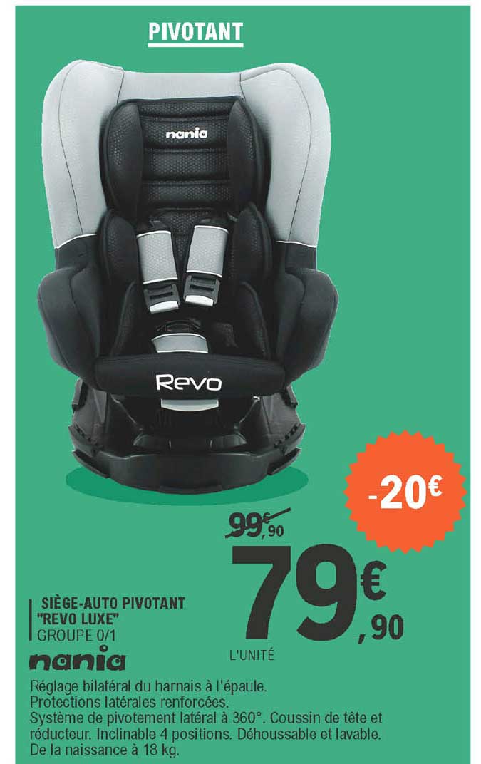 siège-auto pivotant "revo luxe" nania