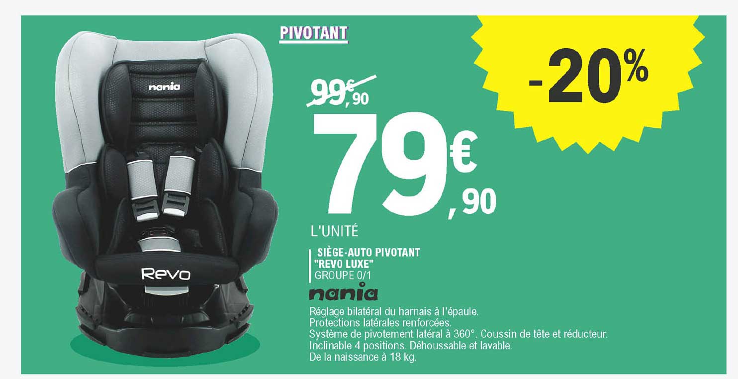 siège-auto pivotant "revo luxe" nania