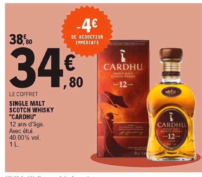 single malt scotch whisky "cardhu"