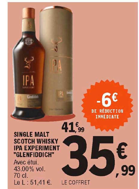 single malt scotch whisky ipa experiment "glenfiddich"