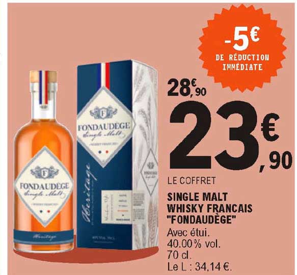 single malt whisky français "fondaudège"
