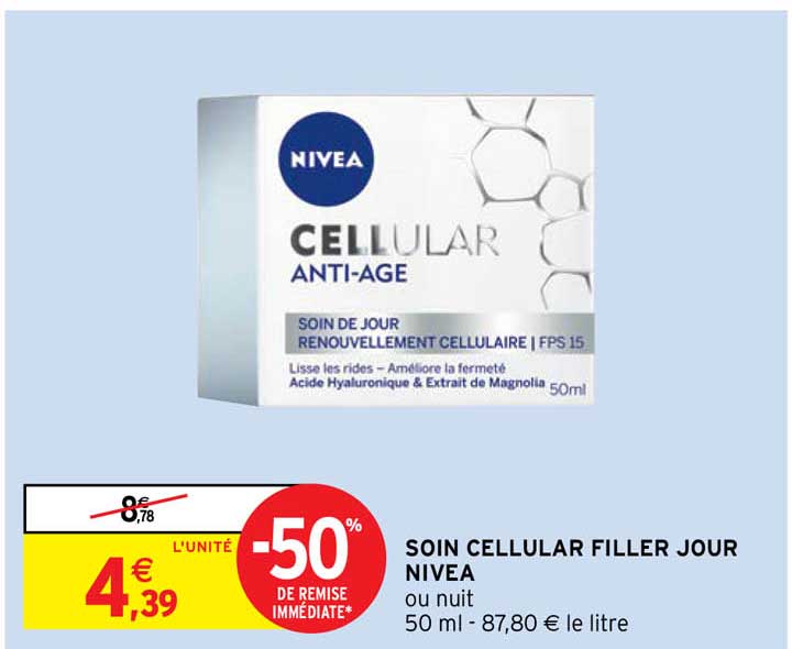 soin cellular filler jour nivea