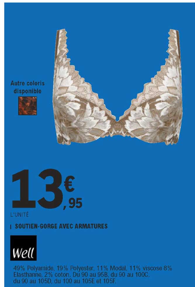soutien-gorge avec armatures well