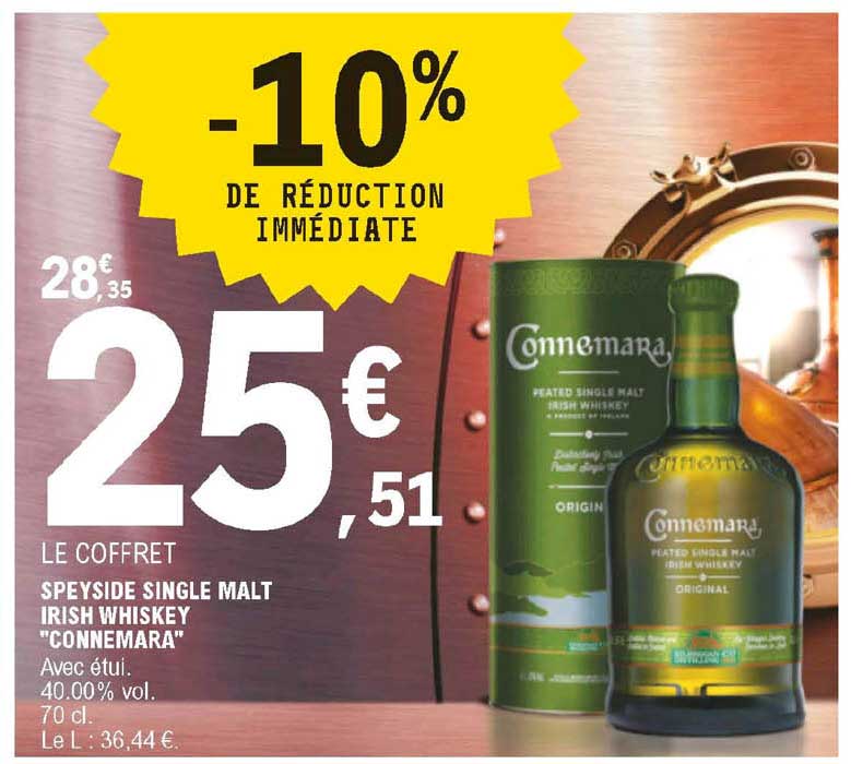 speyside single malt irish whiskey "connemara"