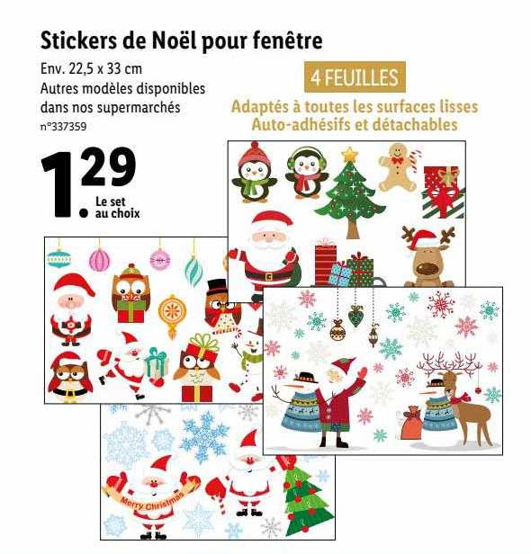 Stickers De Noël Pour Fenêtre