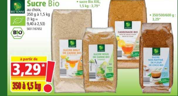 sucre bio bio sonne