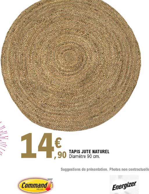 Tapis Jute Naturel