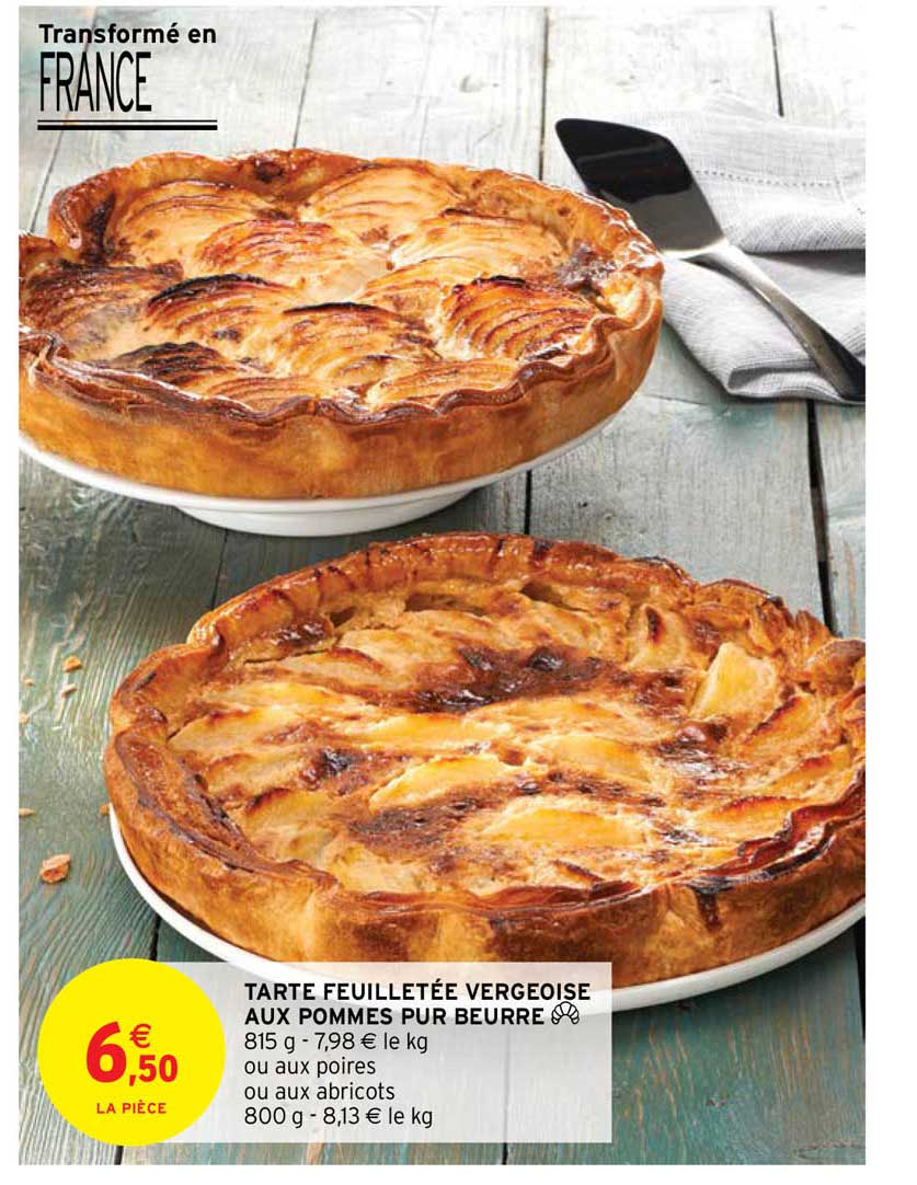 Tarte Feuilletée Vergeoise Aux Pommes Pur Beurre