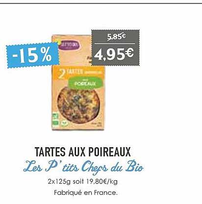 tartes aux poireaux les p'tits chefs du bio