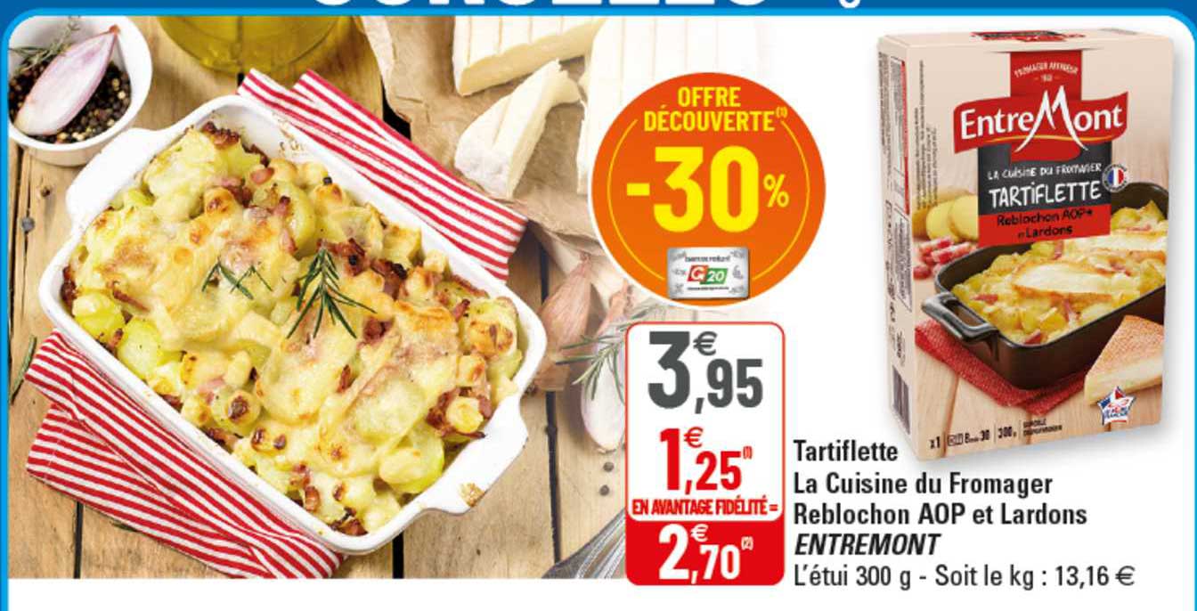 Tartiflette La Cuisine Du Fromager Reblochon Aop Et Lardons Entremont