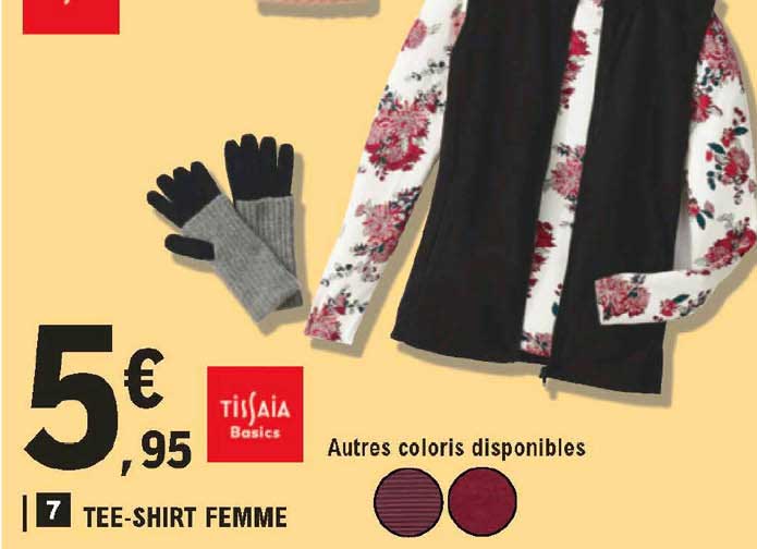 tee-shirt femme tissaia basics