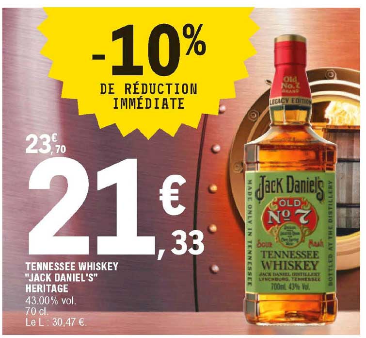 tennessee whiskey "jack daniel's" heritage