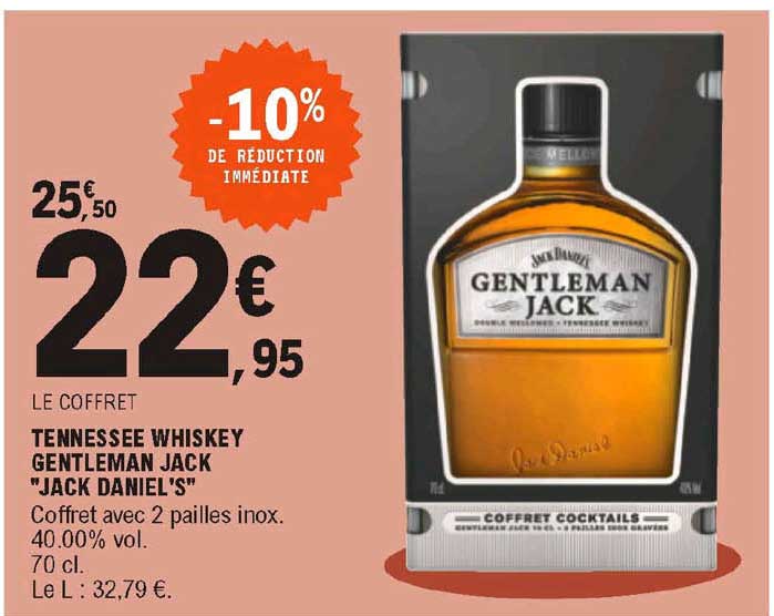 tennessee whiskey gentleman jack "jack daniel's"