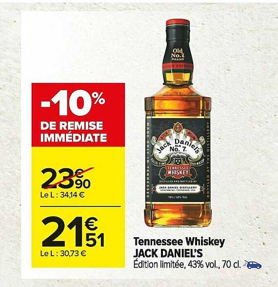 tennessee whiskey jack daniel's