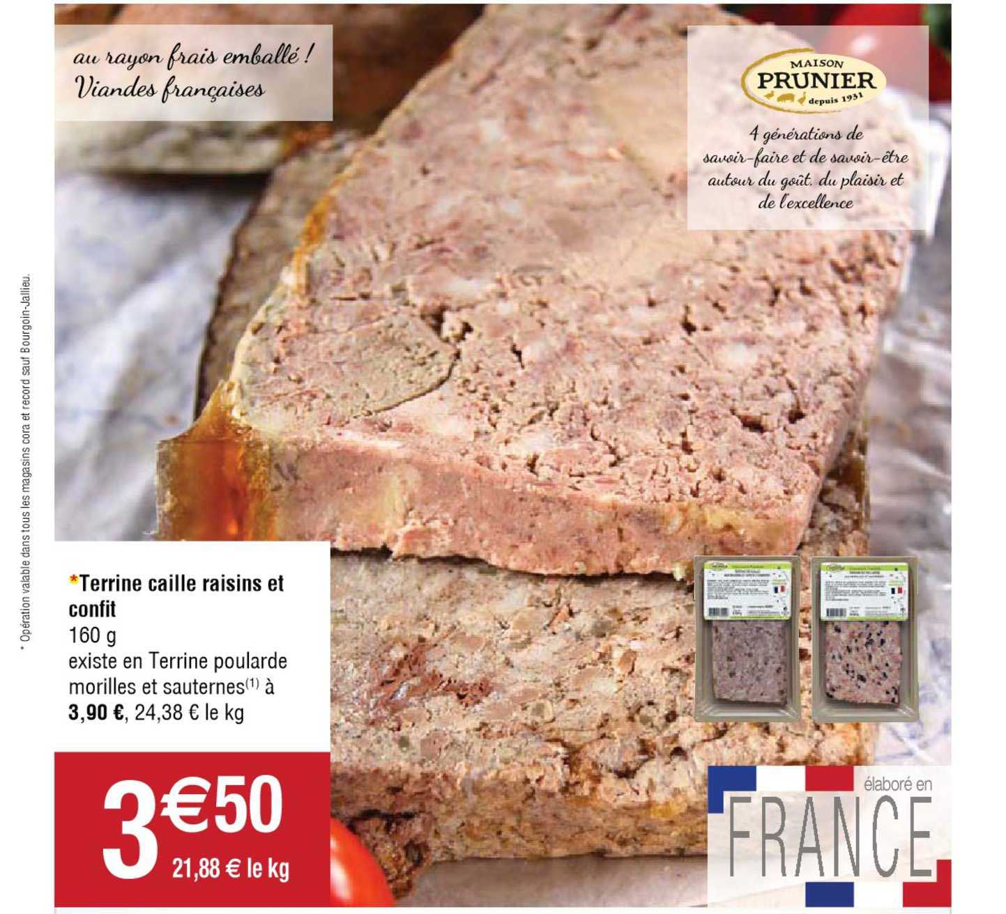 terrine caille raisins et confit