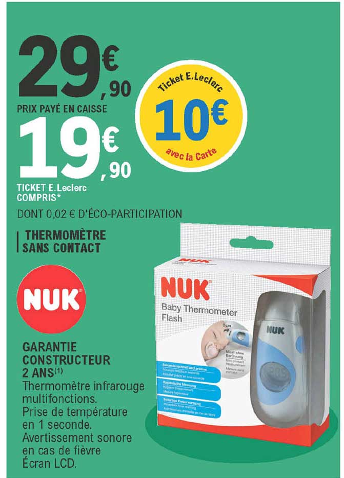 Thermomètre Sans Contact Nuk