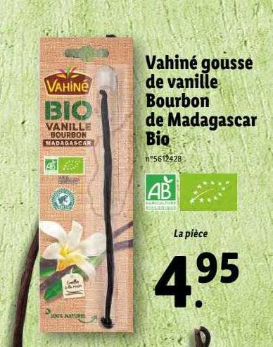 vahiné gousse de vanille bourbon de madagascar bio