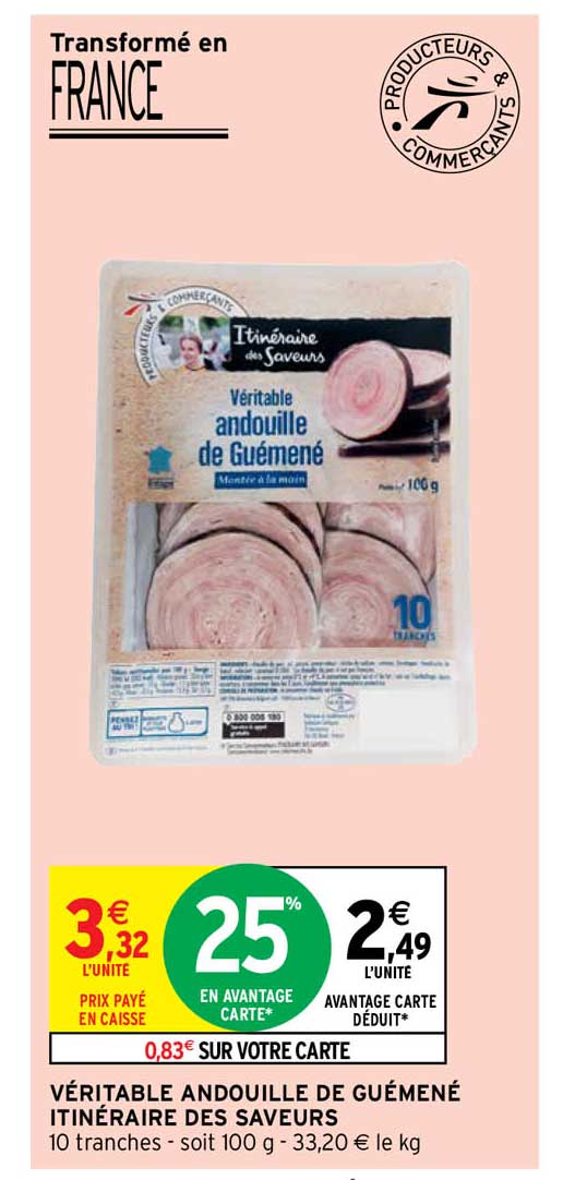 Véritable Andouille De Guémené Itinéraire Des Saveurs