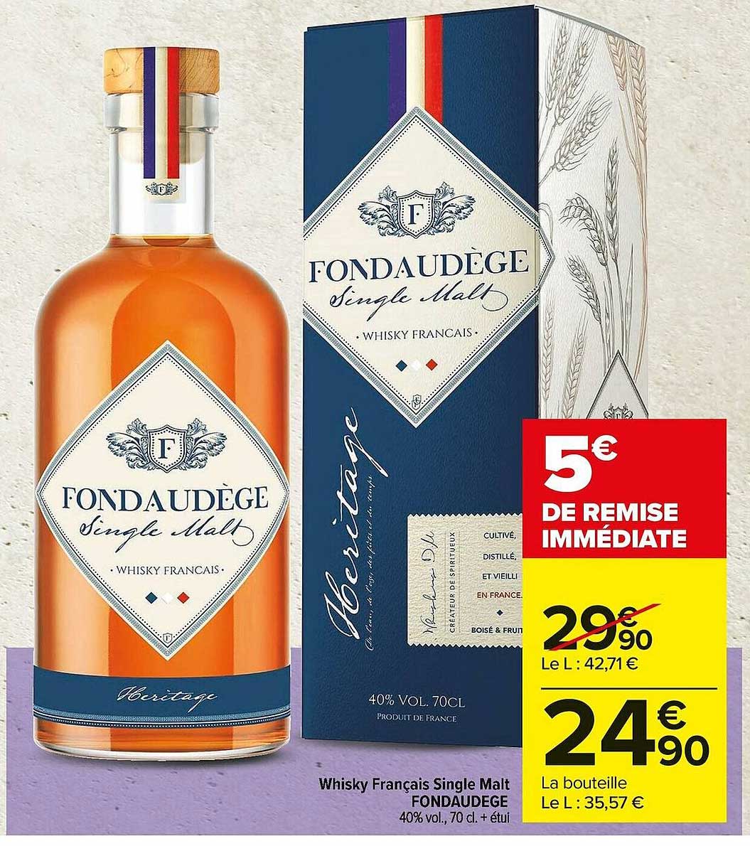 whisky français single malt fondaudege