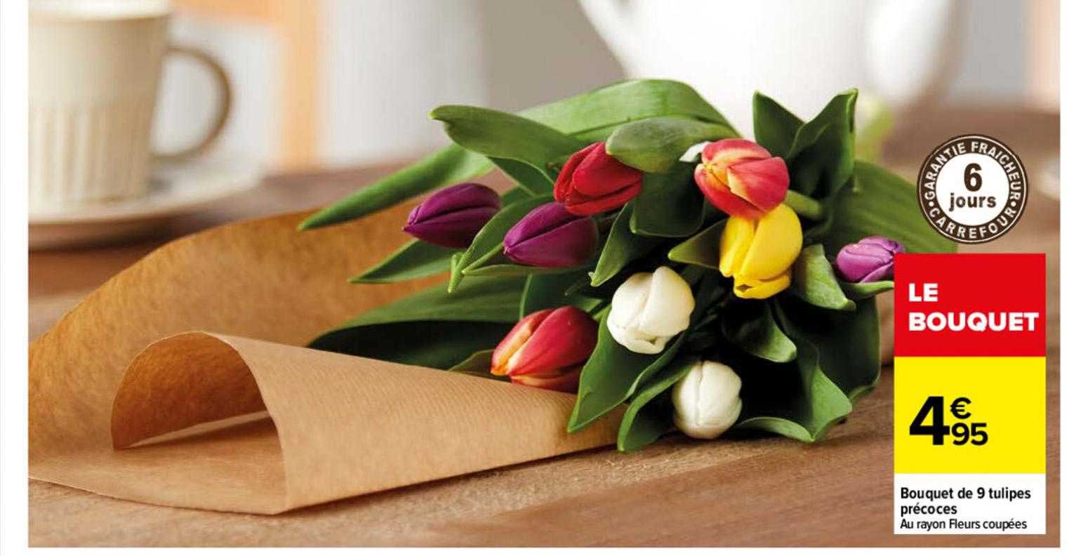 Bouquet De 9 Tulipes Précoces