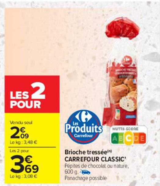 Brioche Tressée Carrefour Classic'
