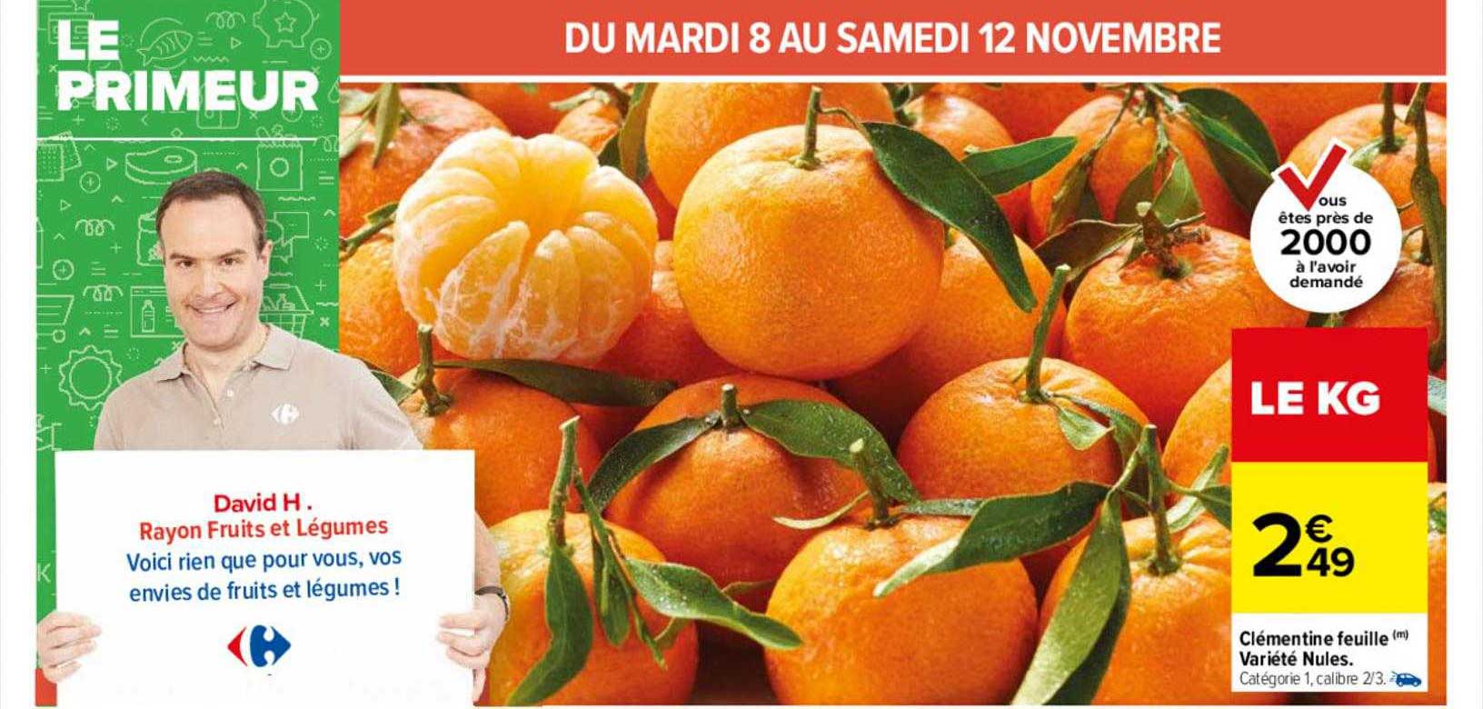 clémentine feuille variété nules