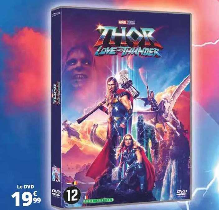 le dvd thor love and thunder marvel studios