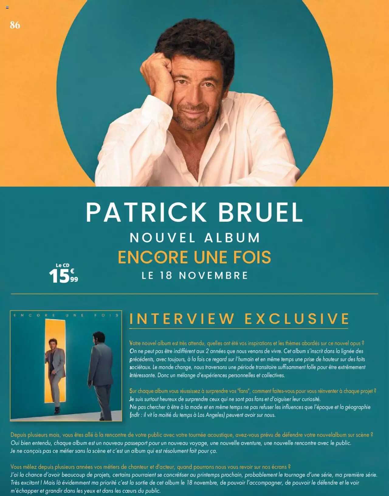 patrick bruel nouvel album