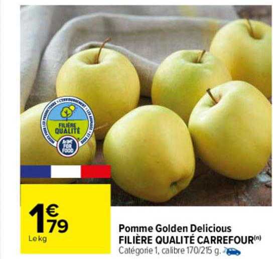 pomme golden délicious filière qualité carrefour