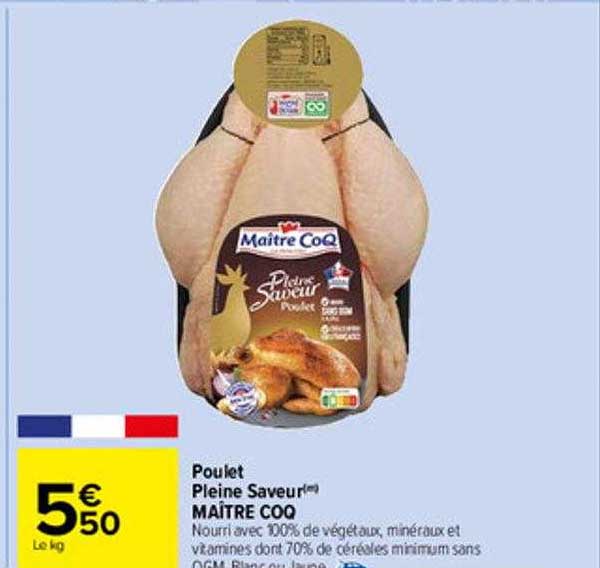 poulet pleine saveur maître coq