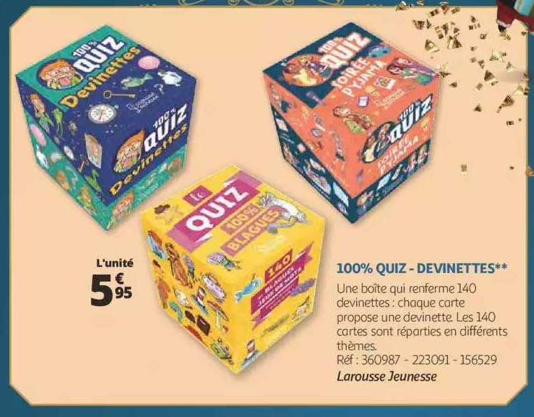 100% quiz - devinettes - larousse jeunesse