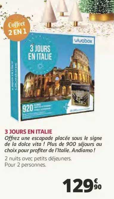 3 jours en italie vivabox
