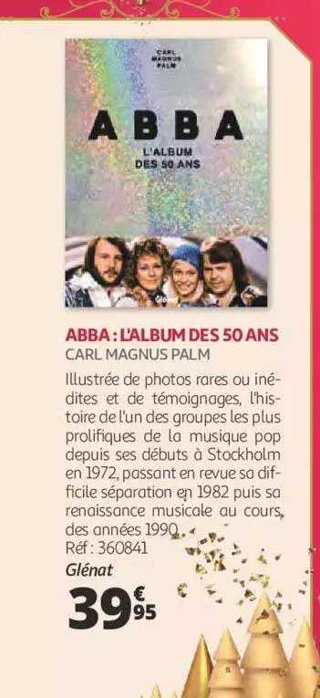 abba : l'album des 50 ans - carl magnus palm