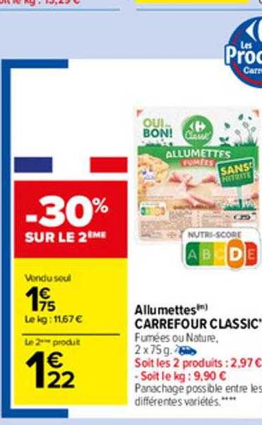 Allumettes Carrefour Classic'