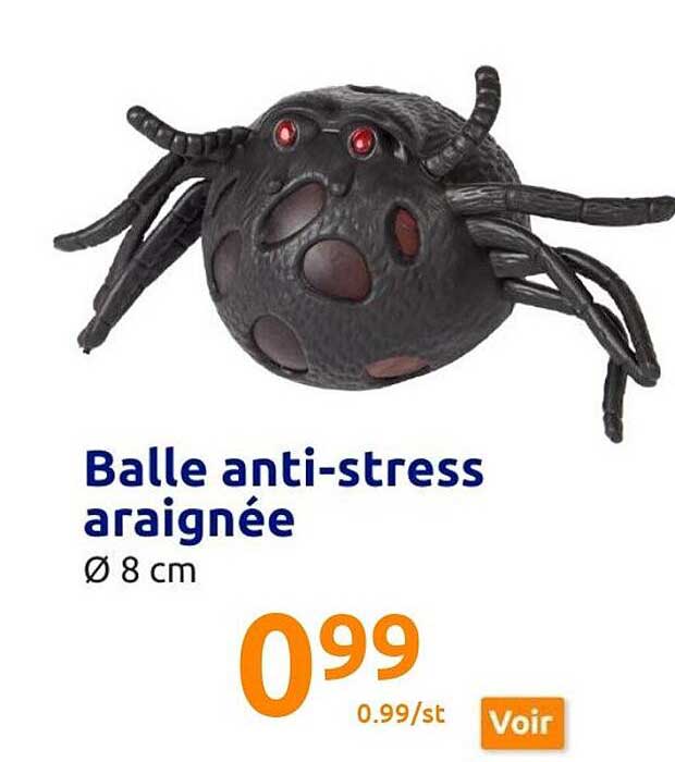 balle anti-stress araignée