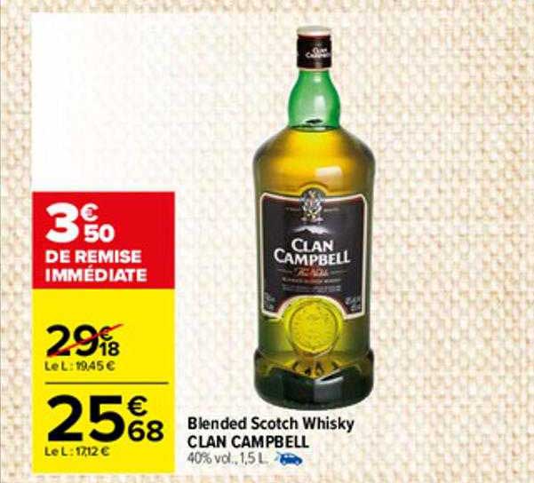 blended scotch whisky clan campbell