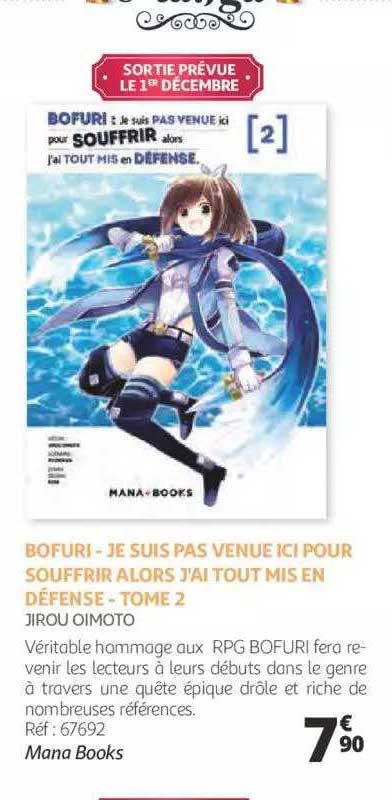 bofuri - je suis pas venue ici pour souffrir alors j'ai tout mis en défense - tome 2 - jirou oimoto