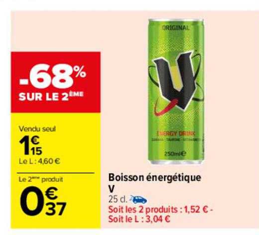 boisson énergétique v