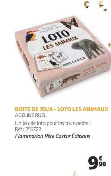 Boîte De Jeux - Loto Les Animaux - Adeline Ruel