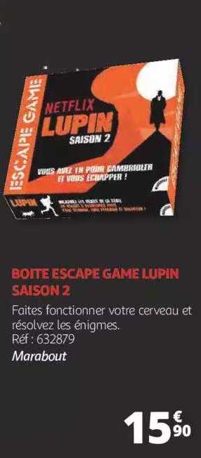 boîte escape game lupin saison 2