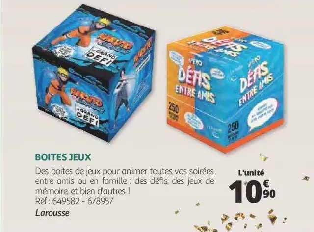 Boîtes Jeux