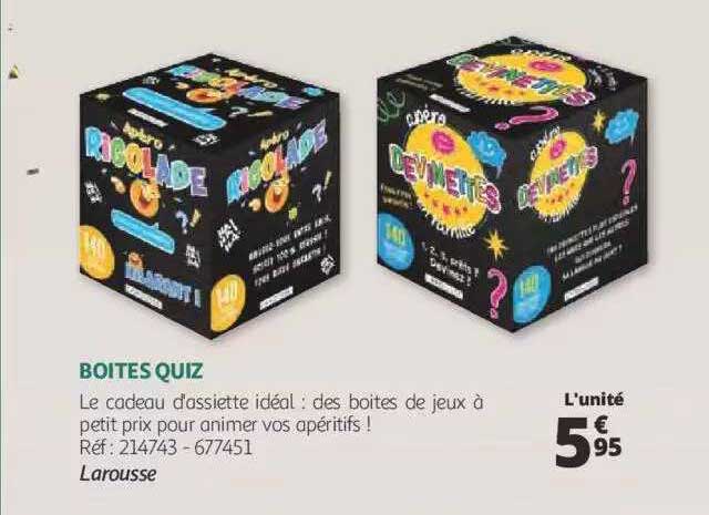 boîtes quiz