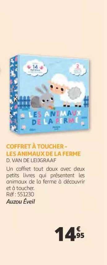 coffret à toucher - les animaux de la ferme - d. van de leixgraaf