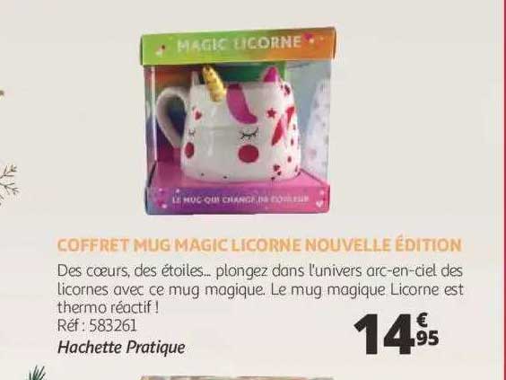 coffret mug magic licorne nouvelle édition