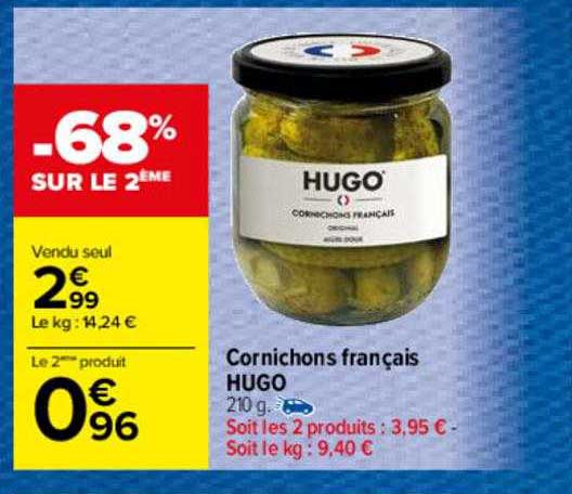 Cornichons Français Hugo