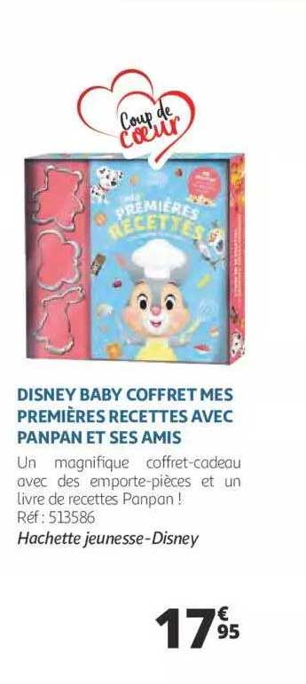 disney baby coffret mes premières recettes avec panpan et ses amis - hachette jeunesse - disney