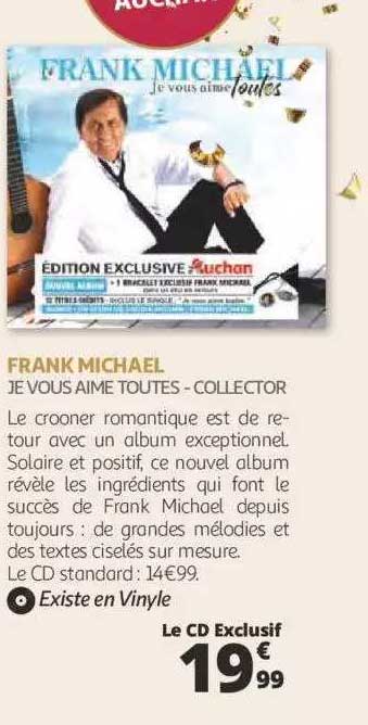 frank michael - je vous aime toutes-collector