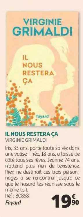 il nous restera ça - virginie grimaldi