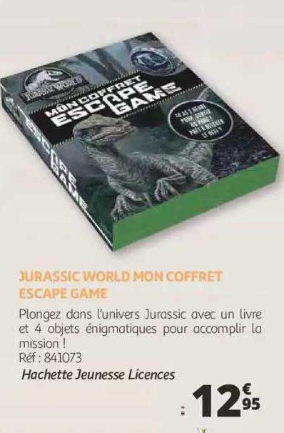 jurassic world mon coffret escape game