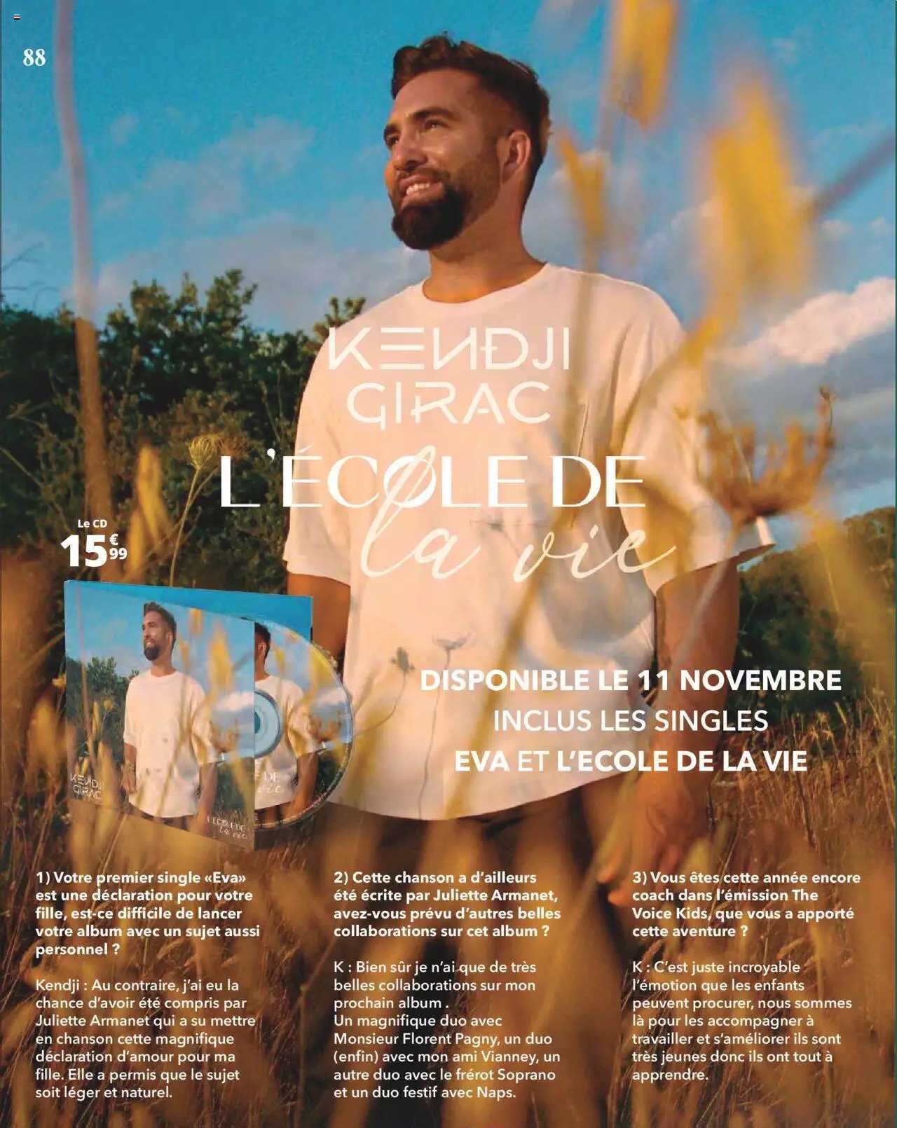 kendji girac - l'école de la vie